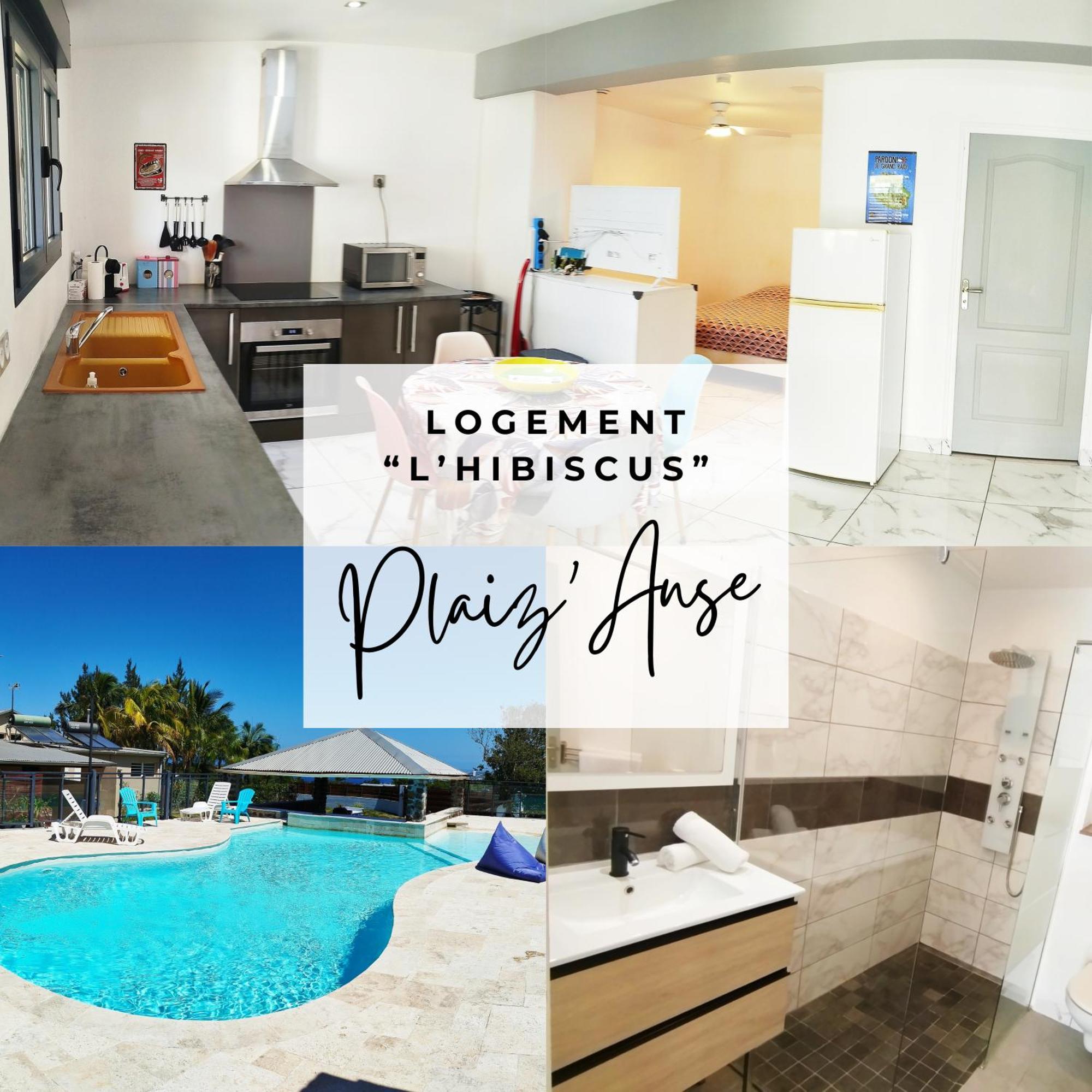L'Hibiscus De Plaiz'Anse Apartment Petite-Ile Luaran gambar